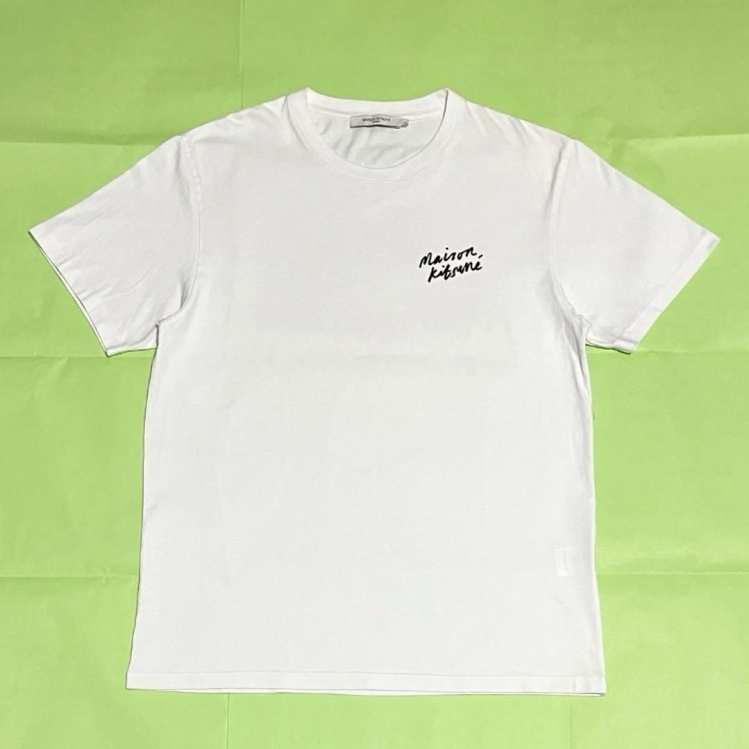 MAISON KITSUNE'(メゾンキツネ)のMaison Kitsune　メゾンキツネ　ロゴTシャツ　ハンドライティング メンズのトップス(Tシャツ/カットソー(半袖/袖なし))の商品写真