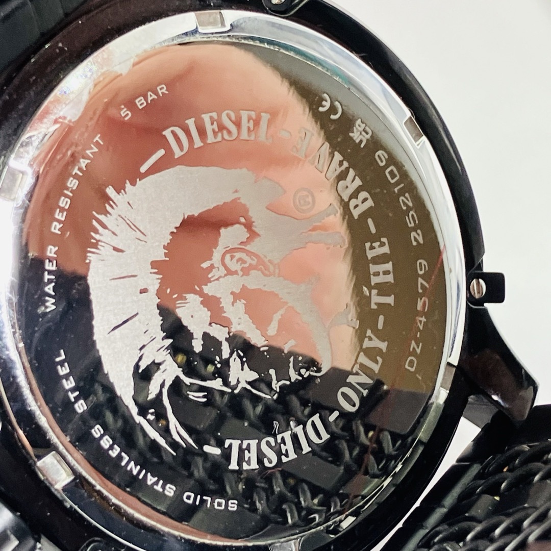 DIESEL - 美品 DIESEL ディーゼル グリフェド 48mm クロノグラフ