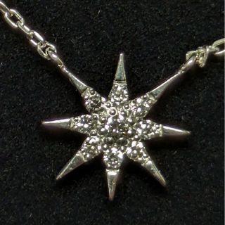 スタージュエリー(STAR JEWELRY)の672 スタージュエリーダイヤネックレスK18WGホワイトゴールド0.02ct(ネックレス)