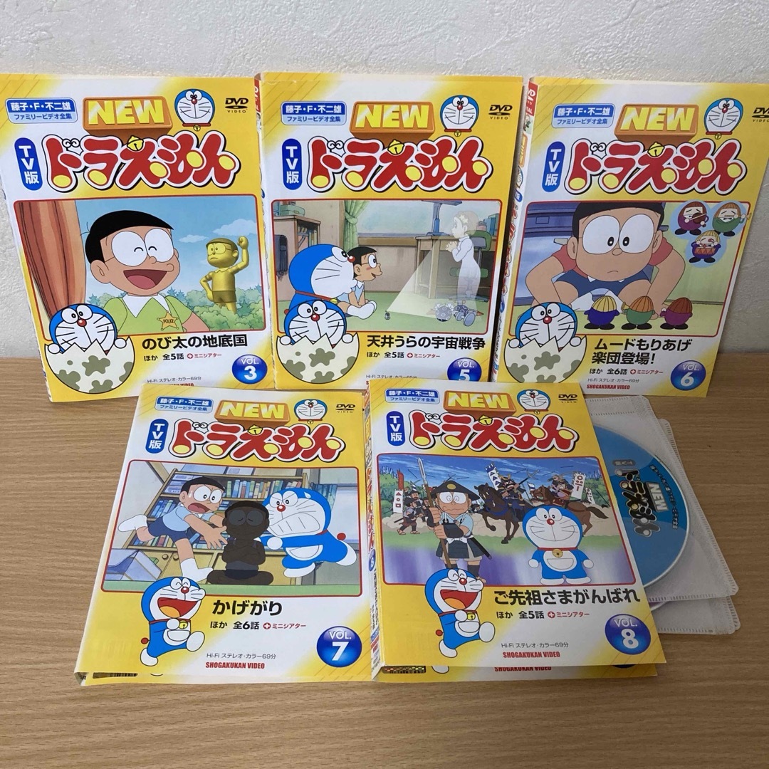 ドラえもん(ドラエモン)のTV版　NEW ドラえもん DVD  ５本　　3・5・6・7・8 エンタメ/ホビーのDVD/ブルーレイ(アニメ)の商品写真