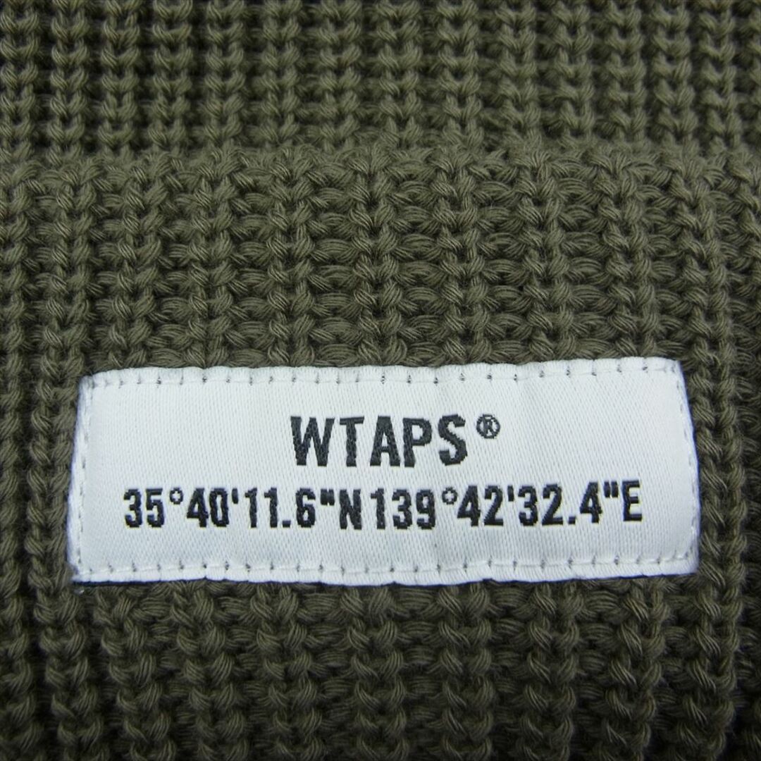 W)taps(ダブルタップス)のWTAPS ダブルタップス 21SS 211MADT-HT02 BEANIE COPO.COOLMAX ビーニー ニット キャップ カーキ ブラウン系 00【極上美品】【中古】 メンズの帽子(その他)の商品写真