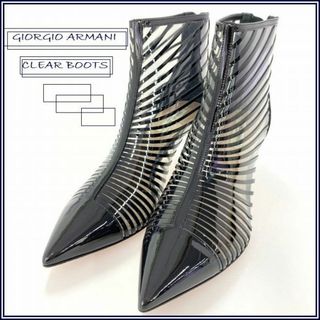 ジョルジオアルマーニ(Giorgio Armani)の【未使用/14.3万円】ジョルジオアルマーニVOGUE掲載サマーブーツ(ブーティ)