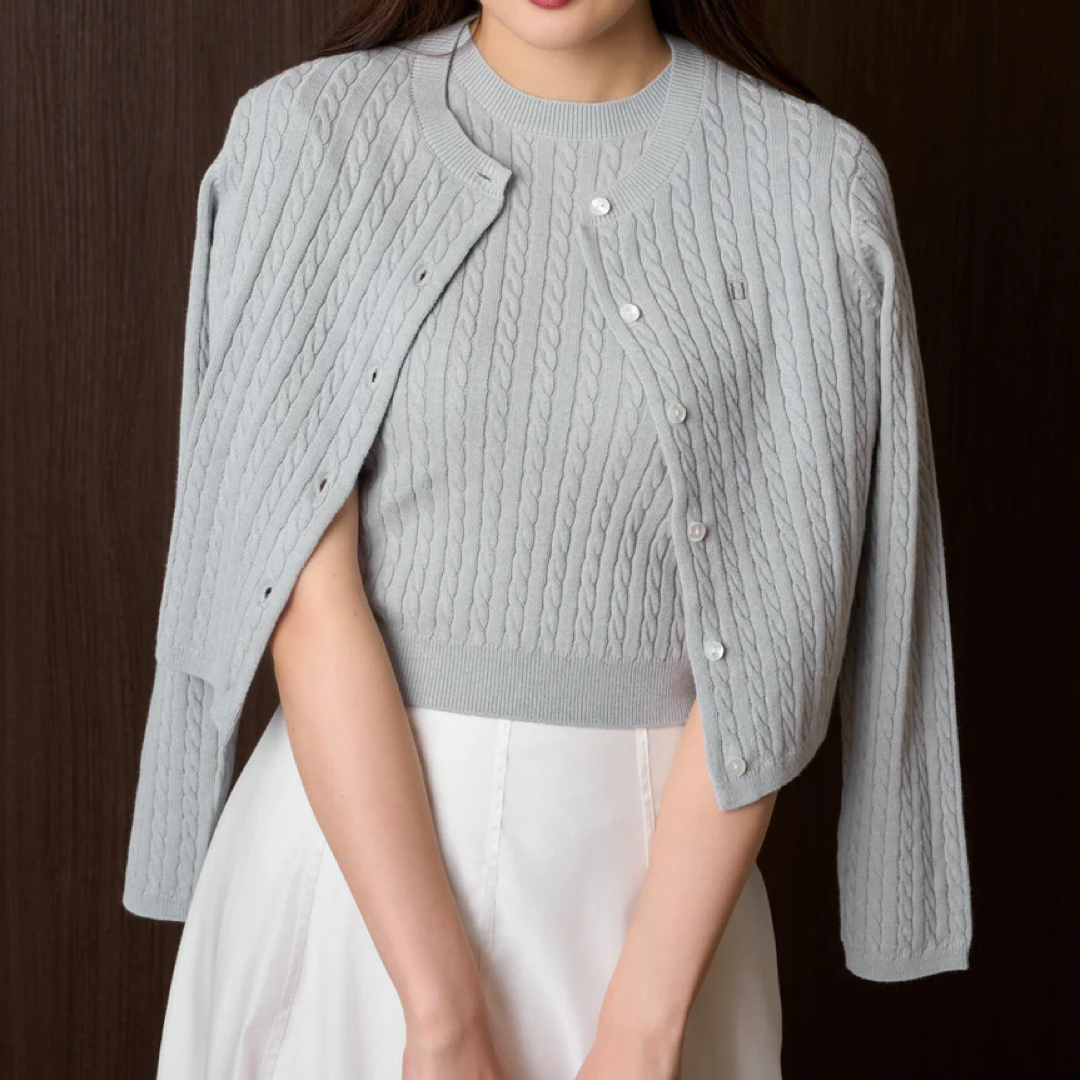 未使用☆Her lip to☆Essential Cable Knit Set 未使用☆Her lip to☆Essential Cable Knit Set