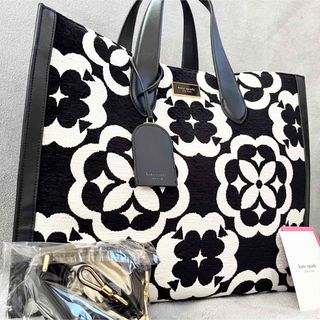 ケイトスペードニューヨーク(kate spade new york)のほぼ未使用✨️希少✨️ kate spade モノグラム シェニール 2way(トートバッグ)