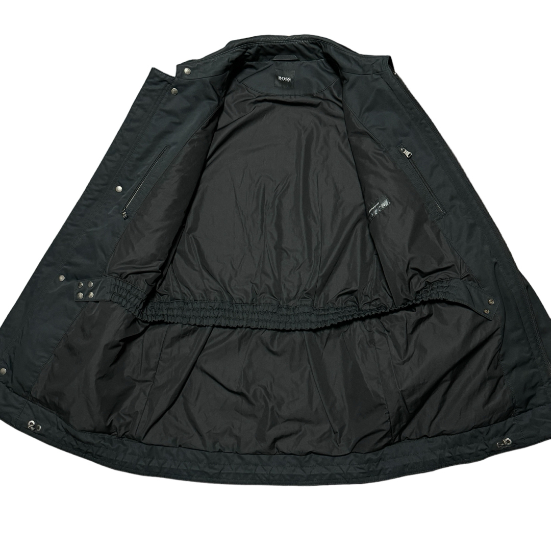 HUGO BOSS(ヒューゴボス)のHUGO BOSS ステンカラーコート weatherproof ブラック 46 メンズのジャケット/アウター(ステンカラーコート)の商品写真