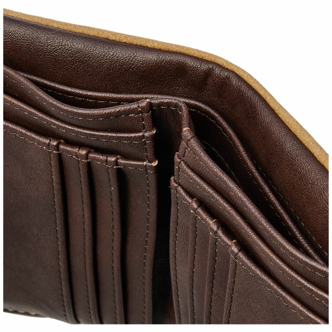 【色: ベージュ】トランジットゲート フェイクスエード Wジップ 二つ折り財布  メンズのバッグ(その他)の商品写真