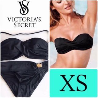 ヴィクトリアズシークレット(Victoria's Secret)のレア 新品 水着 ヴィクトリアシークレット XS 黒 VS(水着)