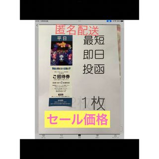 伊豆高原グランイルミ★平日２名様分招待券★2024年3月31日まで★株主優待券(遊園地/テーマパーク)