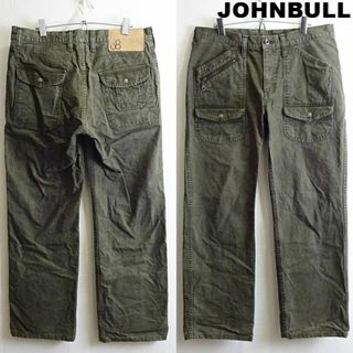 ジョンブル(JOHNBULL)のジョンブル　ルードベイカーワークパンツ　W87cm　ルーズストレート　濃グリーン(ワークパンツ/カーゴパンツ)