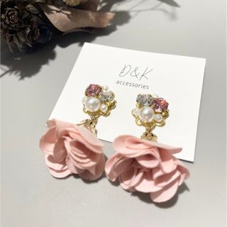 No.14  フラワー タッセルピアス/イヤリング(ピアス)