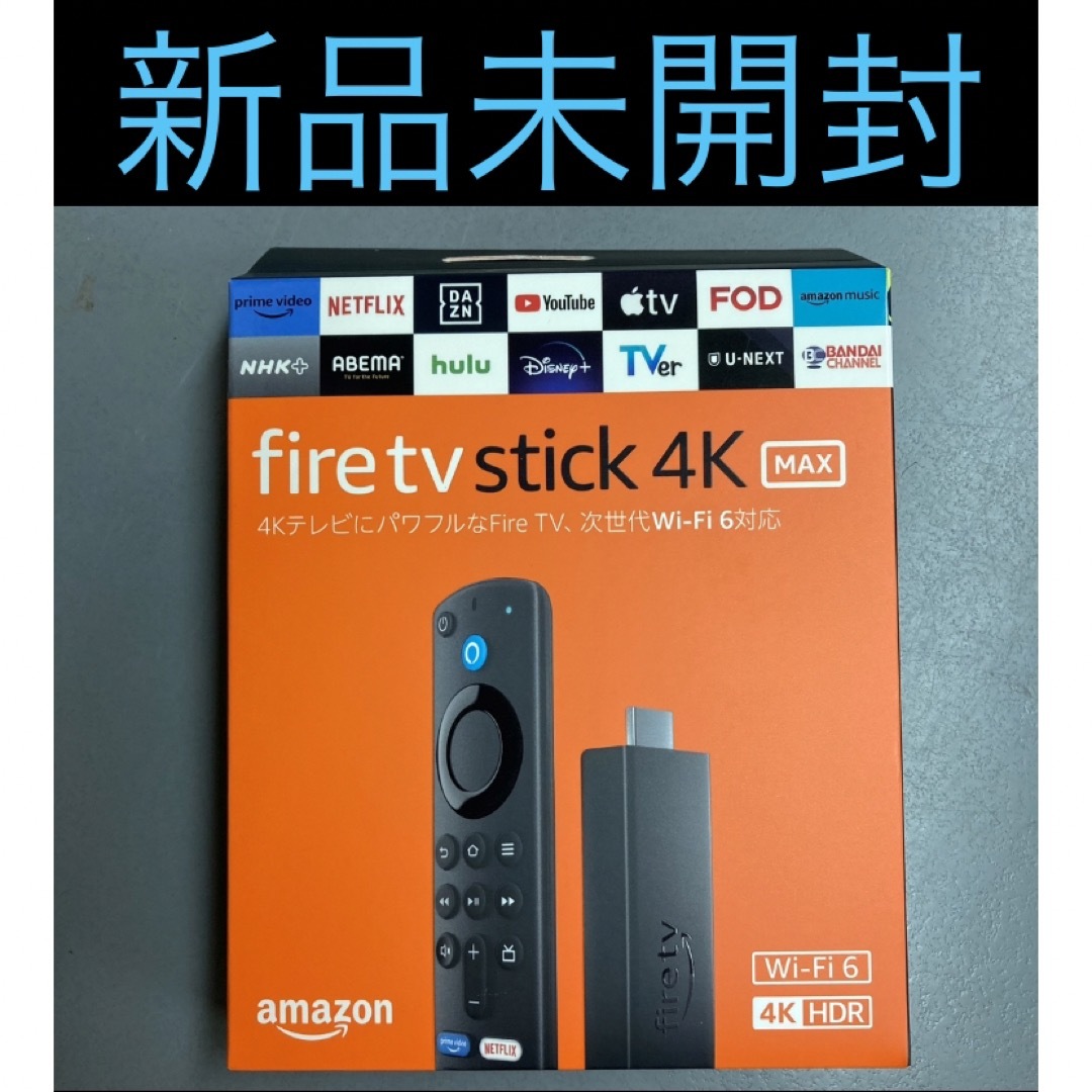 Amazon(アマゾン)の⑥【新品】Amazon Fire TV Stick 4K MAX スマホ/家電/カメラのテレビ/映像機器(その他)の商品写真