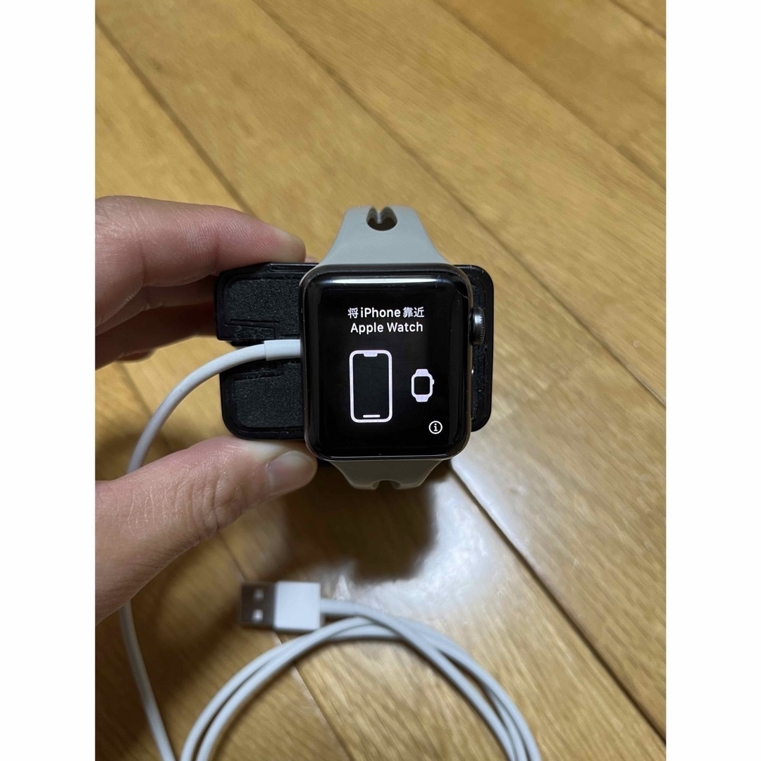 Apple Watch series3 38mm おまけ付(グレーバンド)