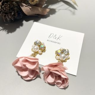 No.15  フラワー タッセルピアス/イヤリング(ピアス)