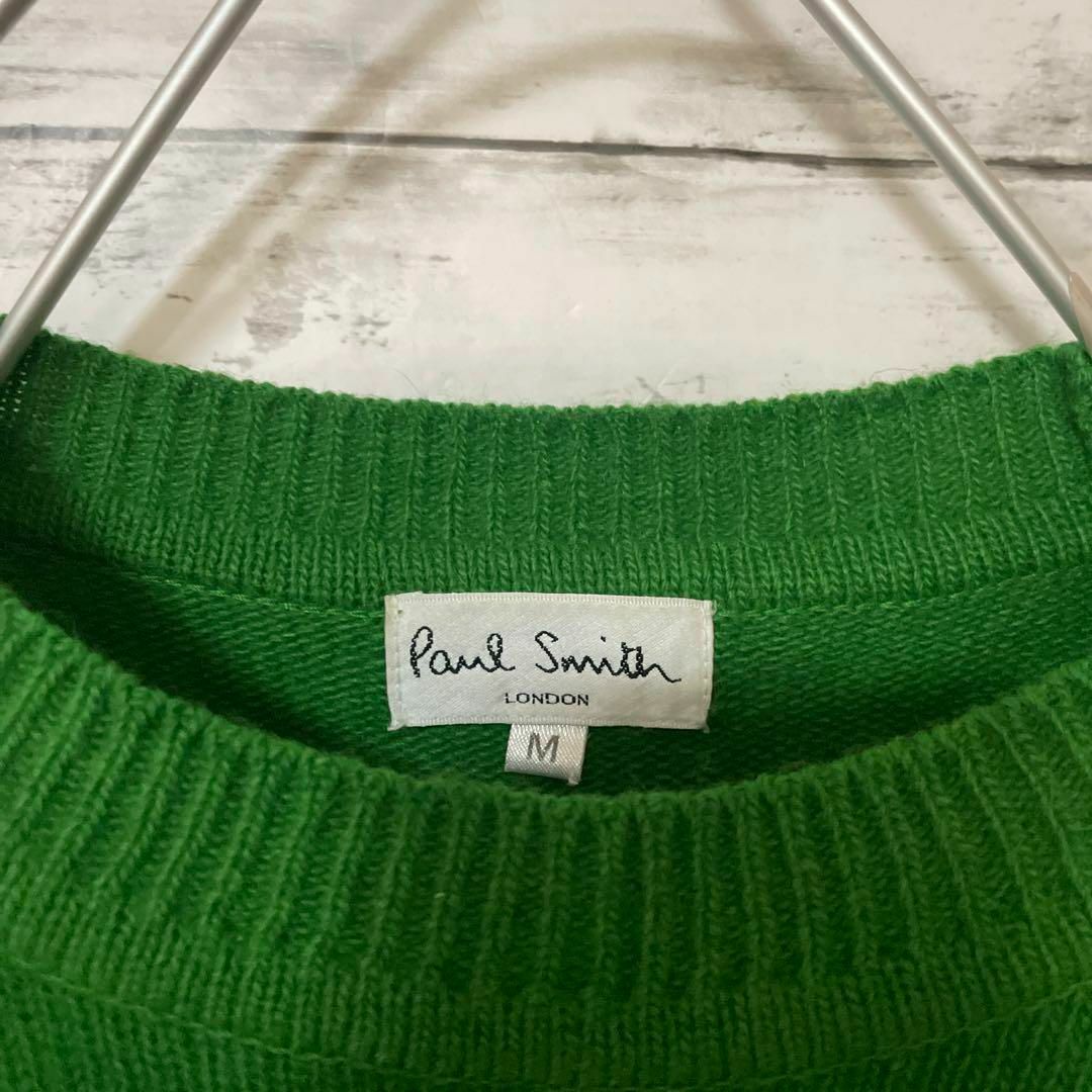 Paul Smith(ポールスミス)のPaul Smith セーター アンゴラ ライン 緑 激レア 入手困難 メンズのトップス(ニット/セーター)の商品写真