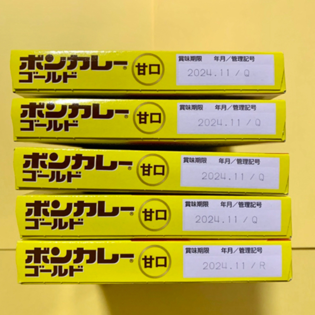 大塚食品(オオツカショクヒン)の箱開封【ボンカレー 甘口 5個】箱は折畳み同梱､ご理解賜われる方に♪ 食品/飲料/酒の加工食品(レトルト食品)の商品写真