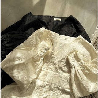 ワンアフターアナザーナイスクラップ(one after another NICE CLAUP)のmideal jacquard tunic blouse(ミニワンピース)