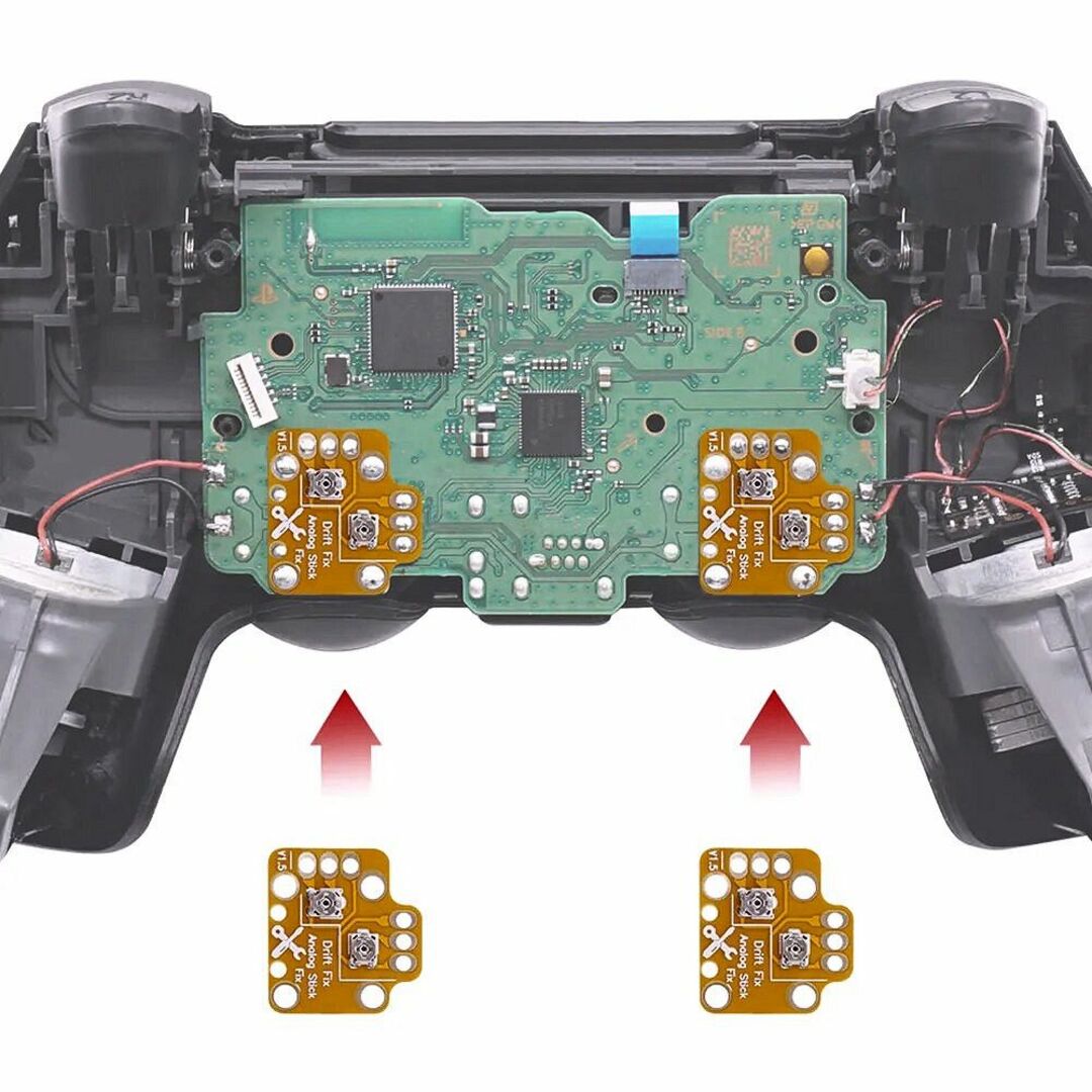PS4 XBOX コントローラー　ドリフト修正　クリアランサー　可変抵抗 エンタメ/ホビーのゲームソフト/ゲーム機本体(家庭用ゲーム機本体)の商品写真