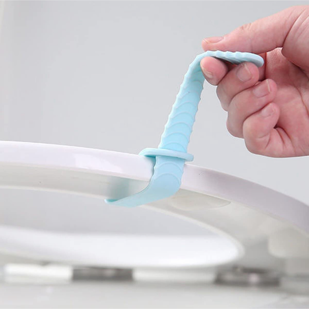 4本 シリコンリフト トイレのふた 便座 カバー ハンドル 触れない 衛生的 インテリア/住まい/日用品のインテリア/住まい/日用品 その他(その他)の商品写真