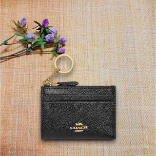 コーチ(COACH)の★新品★正規品★ COACH コーチ コインケース ブラック 小銭入れ カード(コインケース)