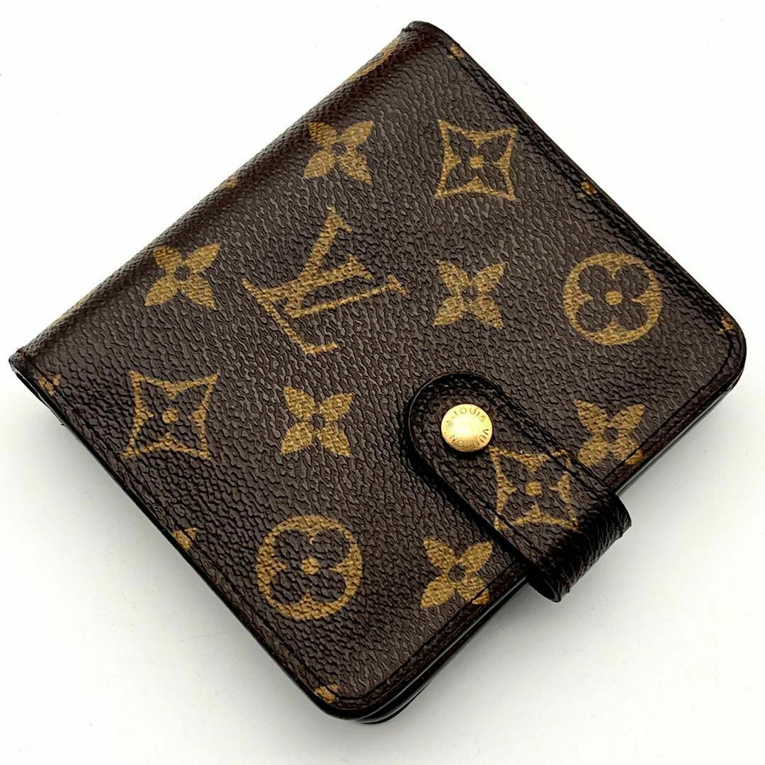 LOUIS VUITTON(ルイヴィトン)の❣️希少❣️ルイヴィトン 折りたたみ財布 モノグラム 茶色 コンパクトジップ レディースのファッション小物(財布)の商品写真