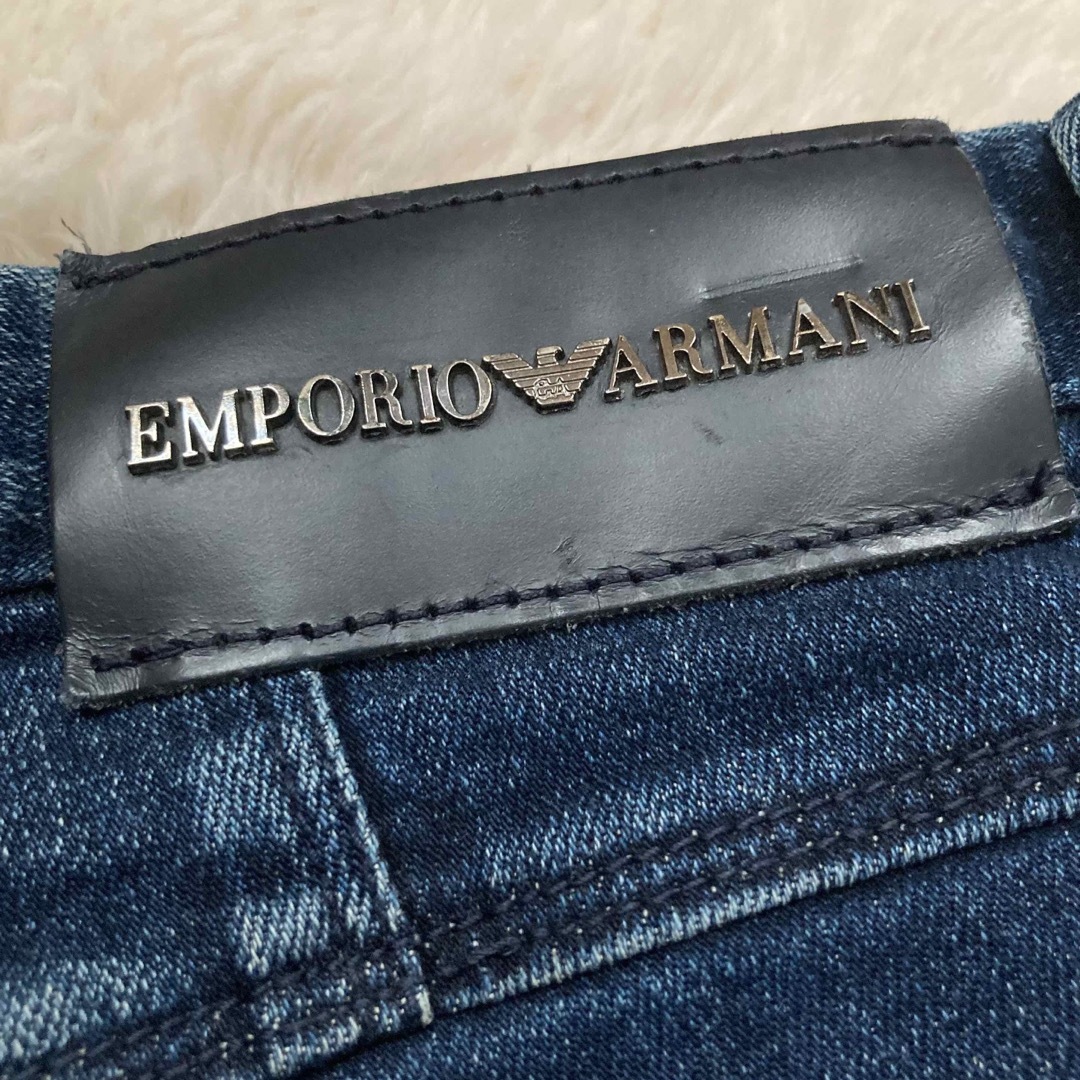 Emporio Armani(エンポリオアルマーニ)の【エンポリオアルマーニ】スキニーフィット デニム 30 ストレッチ ダメージ加工 メンズのパンツ(デニム/ジーンズ)の商品写真