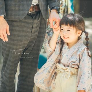 ［Instagram専用］ベビー袴 90-100cm ハンドメイド ひなまつり(和服/着物)