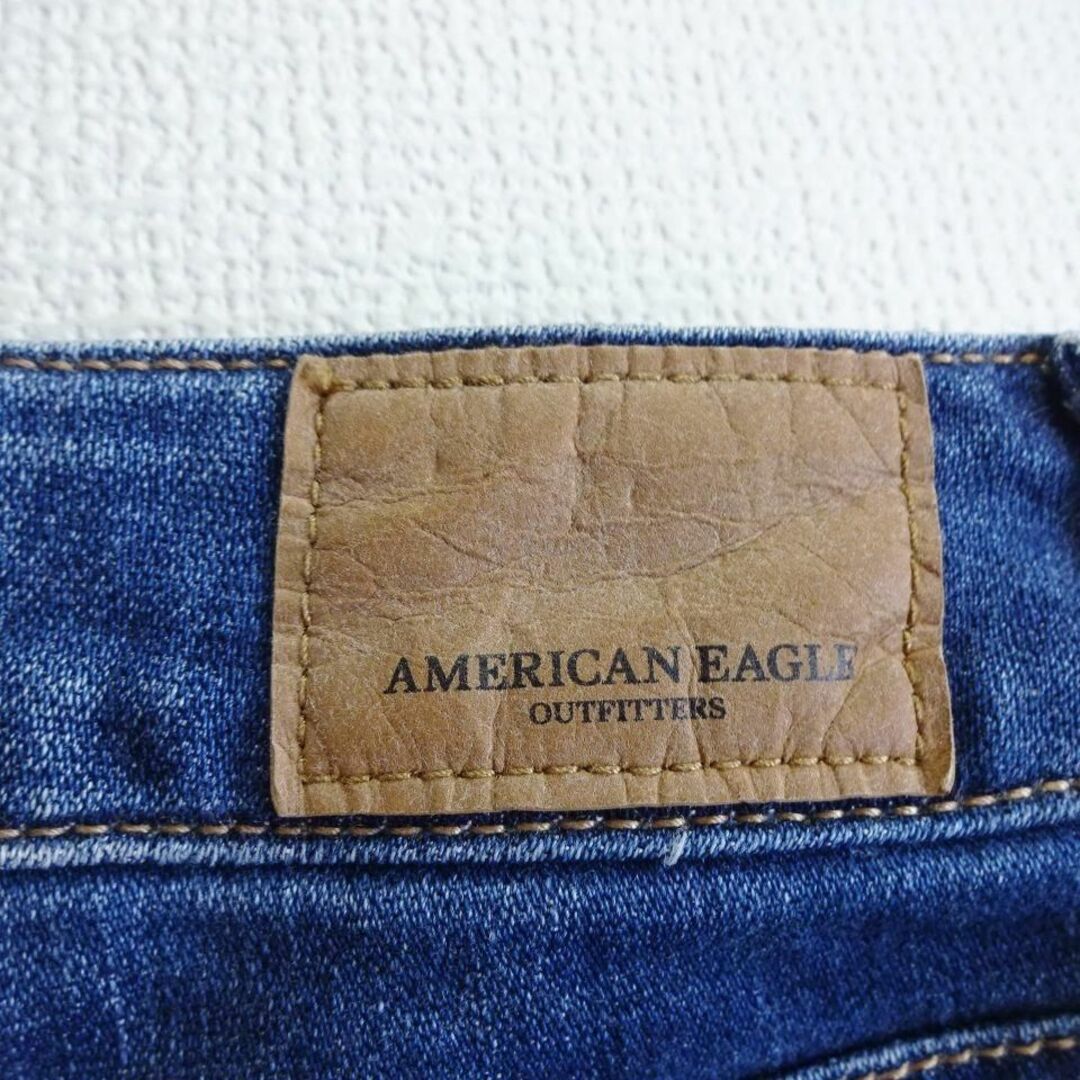 American Eagle(アメリカンイーグル)のアメリカンイーグル　 ハイライズジェギング　W77cm　スーパーストレッチ　藍青 レディースのパンツ(デニム/ジーンズ)の商品写真