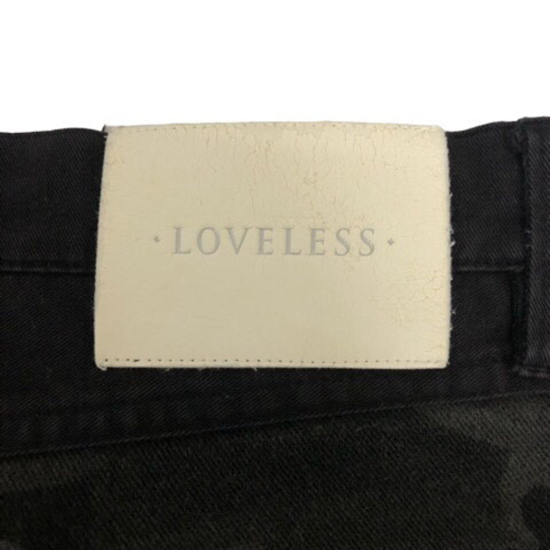 LOVELESS(ラブレス)のラブレス デニム ジーンズ スリム 迷彩柄 ロング丈 73 カーキ レディース メンズのパンツ(デニム/ジーンズ)の商品写真