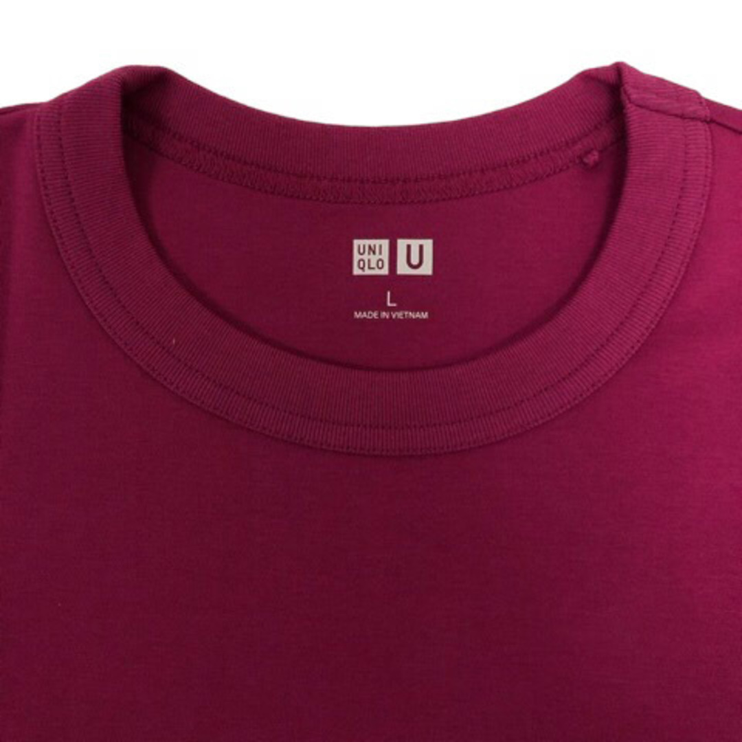 UNIQLO(ユニクロ)のユニクロ トップス Tシャツ カットソー 綿 半袖 L 桃 ※MZ レディース レディースのレディース その他(その他)の商品写真