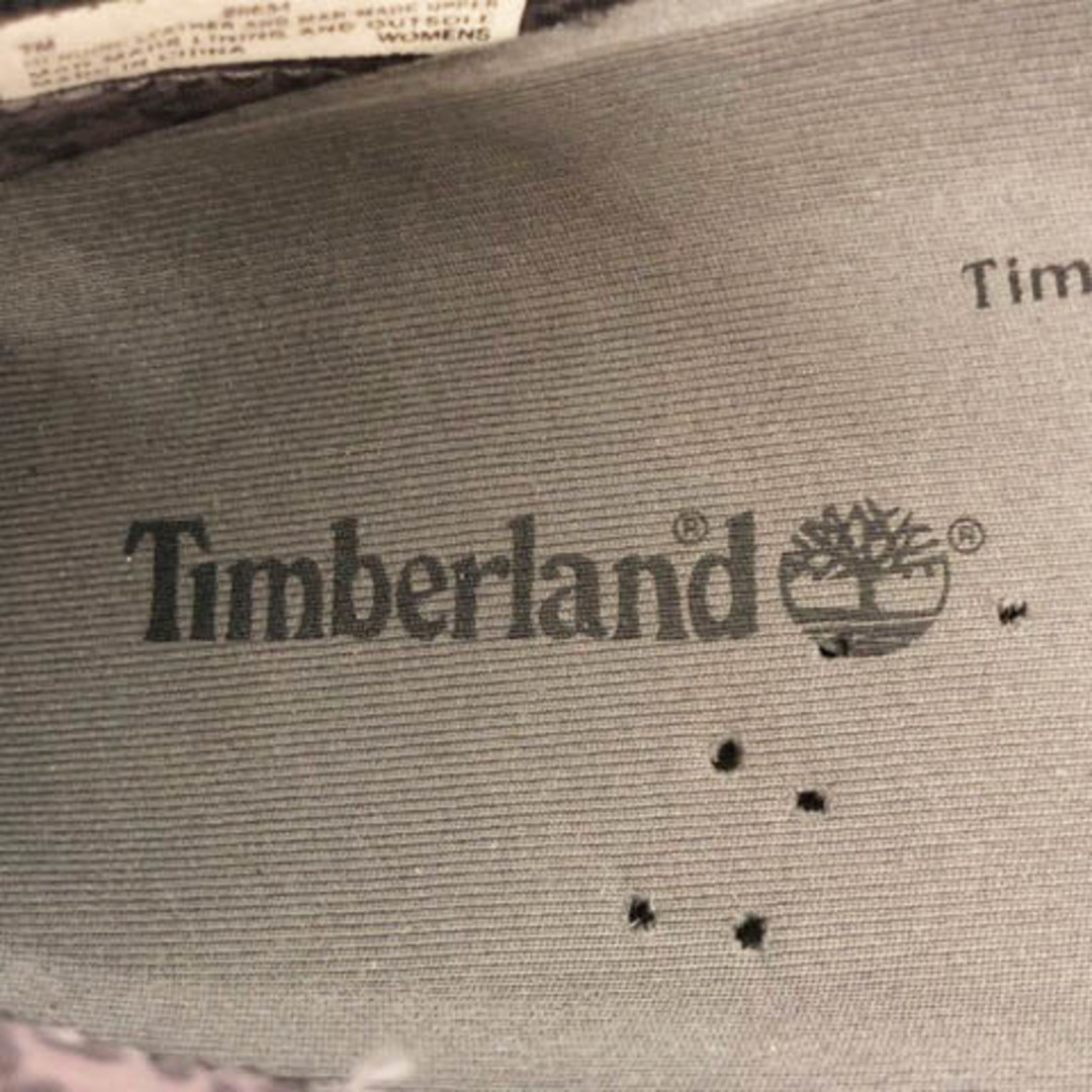 Timberland(ティンバーランド)のティンバーランド トレッキングシューズ フラット レザー 無地 7M 黒 グレー レディースの靴/シューズ(その他)の商品写真