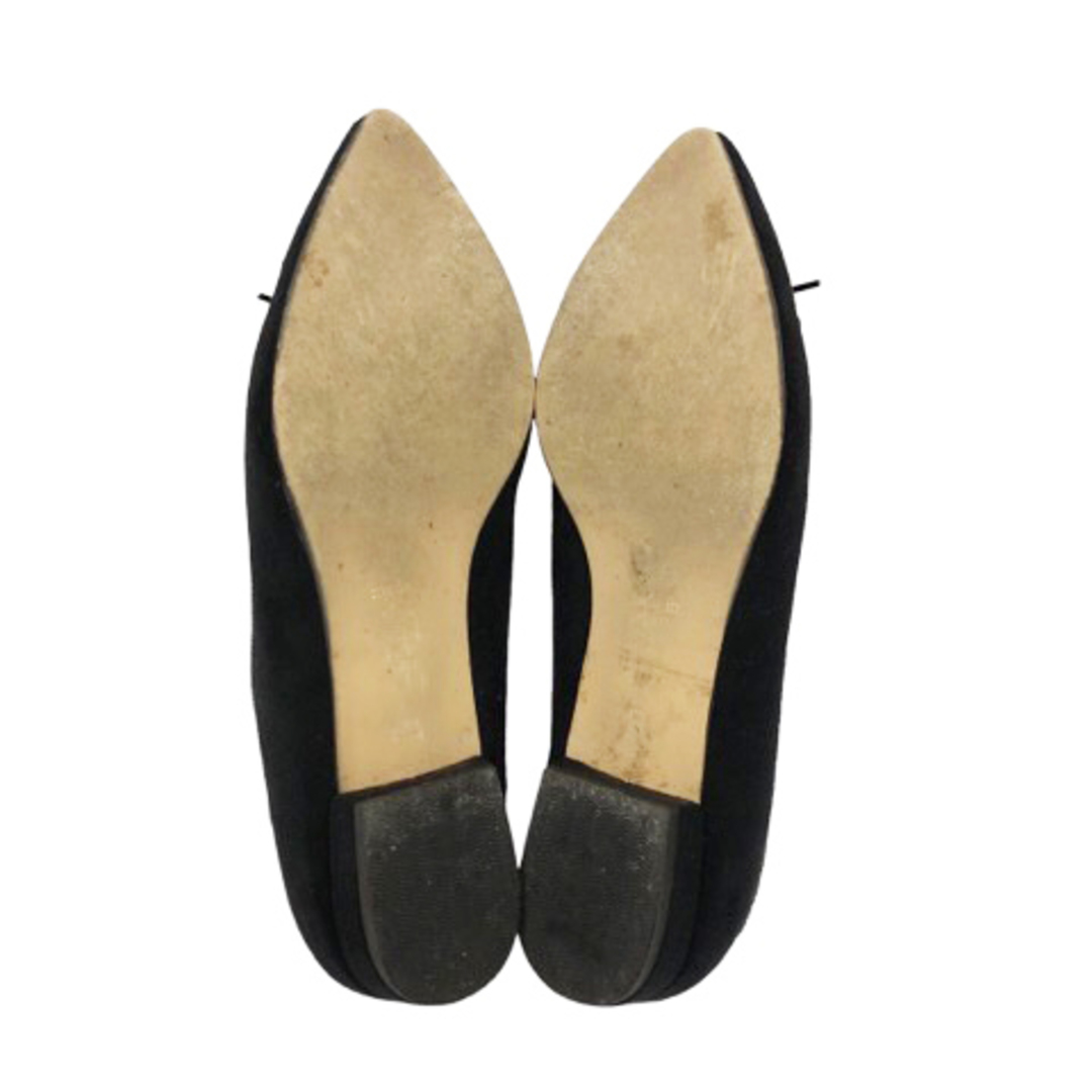 Le Talon(ルタロン)のルタロン バレエ シューズ 靴 ローヒール 無地 リボン 37 黒 ブラック レディースの靴/シューズ(バレエシューズ)の商品写真