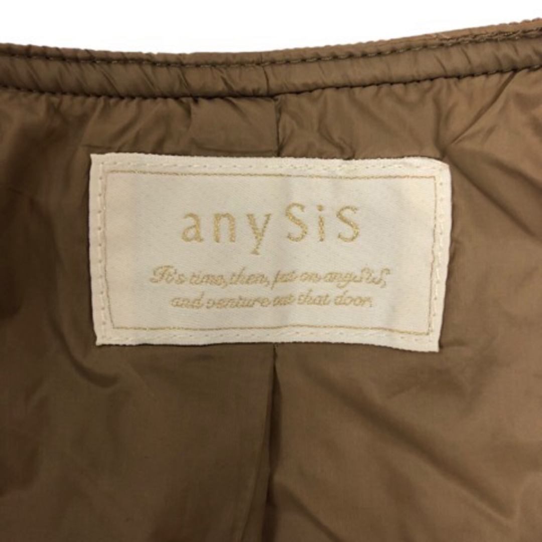 anySiS(エニィスィス)のエニィスィス エニシス anySiS ブルゾン ショート丈 長袖 2 キャメル  レディースのジャケット/アウター(ブルゾン)の商品写真