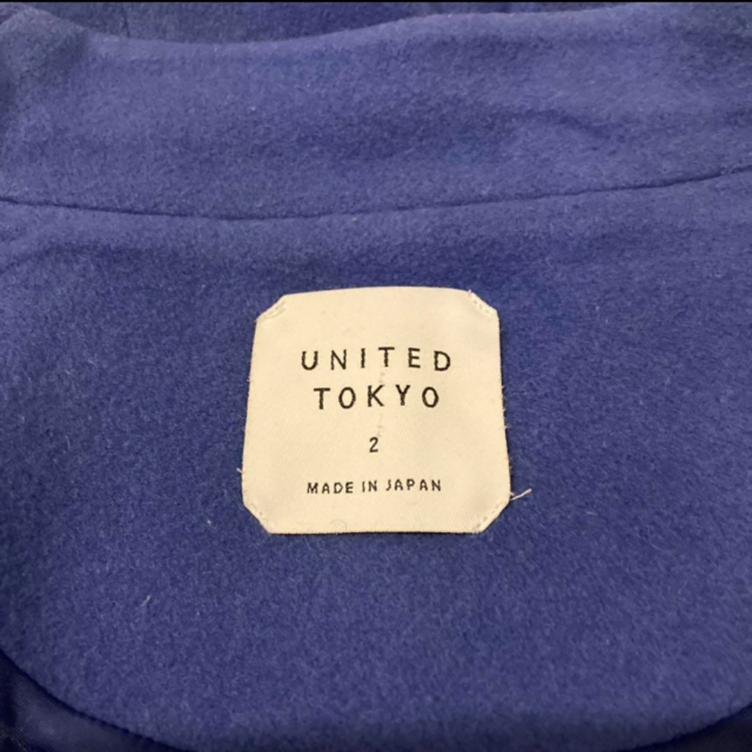 UNITED TOKYO(ユナイテッドトウキョウ)のユナイテッドトウキョウ　エクストラウールVネックコート　ノーカラー　 レディースのジャケット/アウター(ロングコート)の商品写真