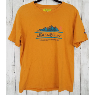 エディーバウアー(Eddie Bauer)のエディーバウアー　ロゴデザインショートスリーブ　Tシャツ メンズMサイズ(Tシャツ/カットソー(半袖/袖なし))