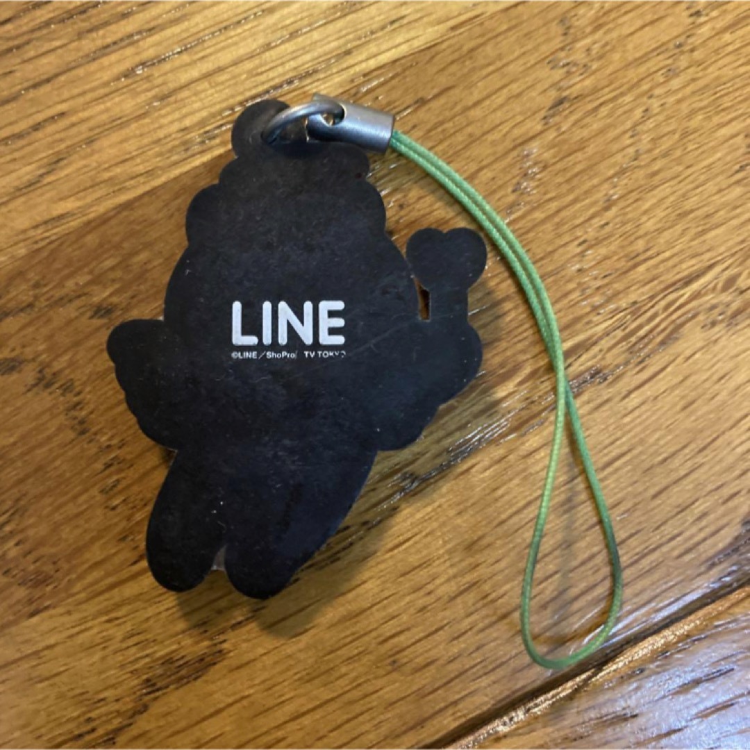 LINE　ブラウン　ステッカー　ラバーストラップ エンタメ/ホビーのおもちゃ/ぬいぐるみ(キャラクターグッズ)の商品写真