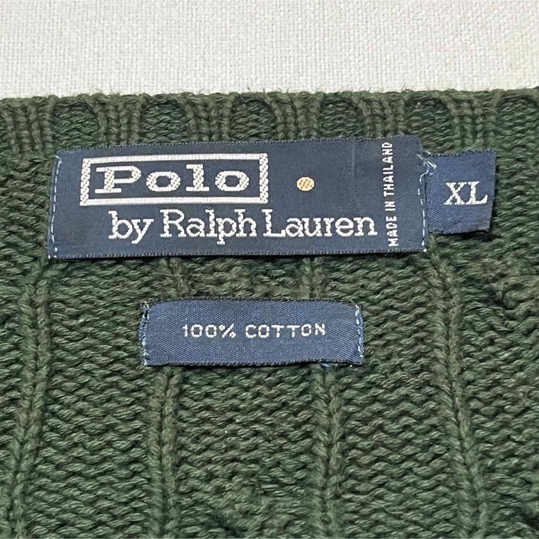 POLO RALPH LAUREN(ポロラルフローレン)の【POLO BY RALPHLAUREN】ケーブルニット セーター ポニーロゴ メンズのトップス(ニット/セーター)の商品写真