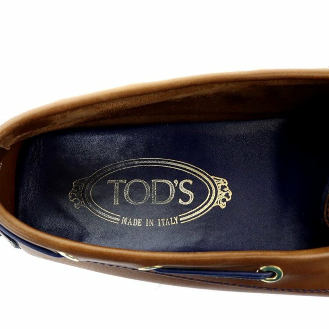 TOD'S(トッズ)のトッズ TOD'S デッキシューズ リボン 38 25cm 茶 レディースの靴/シューズ(その他)の商品写真