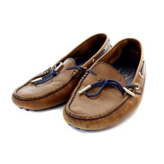 トッズ(TOD'S)のトッズ TOD'S デッキシューズ リボン 38 25cm 茶(その他)