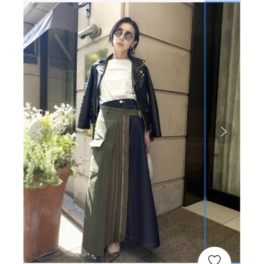 Ameri VINTAGE(アメリヴィンテージ)の❤️アメリヴィンテージ　MILITALY DOCKING DENIM SKIRT レディースのスカート(ロングスカート)の商品写真