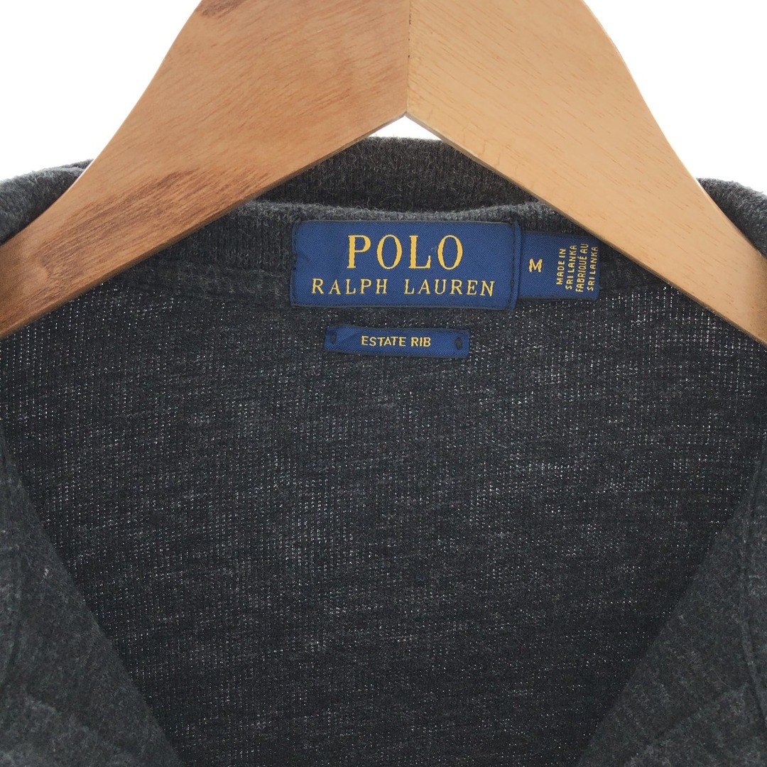 Ralph Lauren(ラルフローレン)の古着 ラルフローレン Ralph Lauren  POLO RALPH LAUREN ESTATE RIB コットンニットハーフジップセーター メンズM /eaa390608 メンズのトップス(ニット/セーター)の商品写真