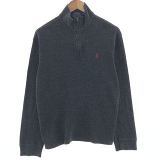 ラルフローレン(Ralph Lauren)の古着 ラルフローレン Ralph Lauren  POLO RALPH LAUREN ESTATE RIB コットンニットハーフジップセーター メンズM /eaa390608(ニット/セーター)