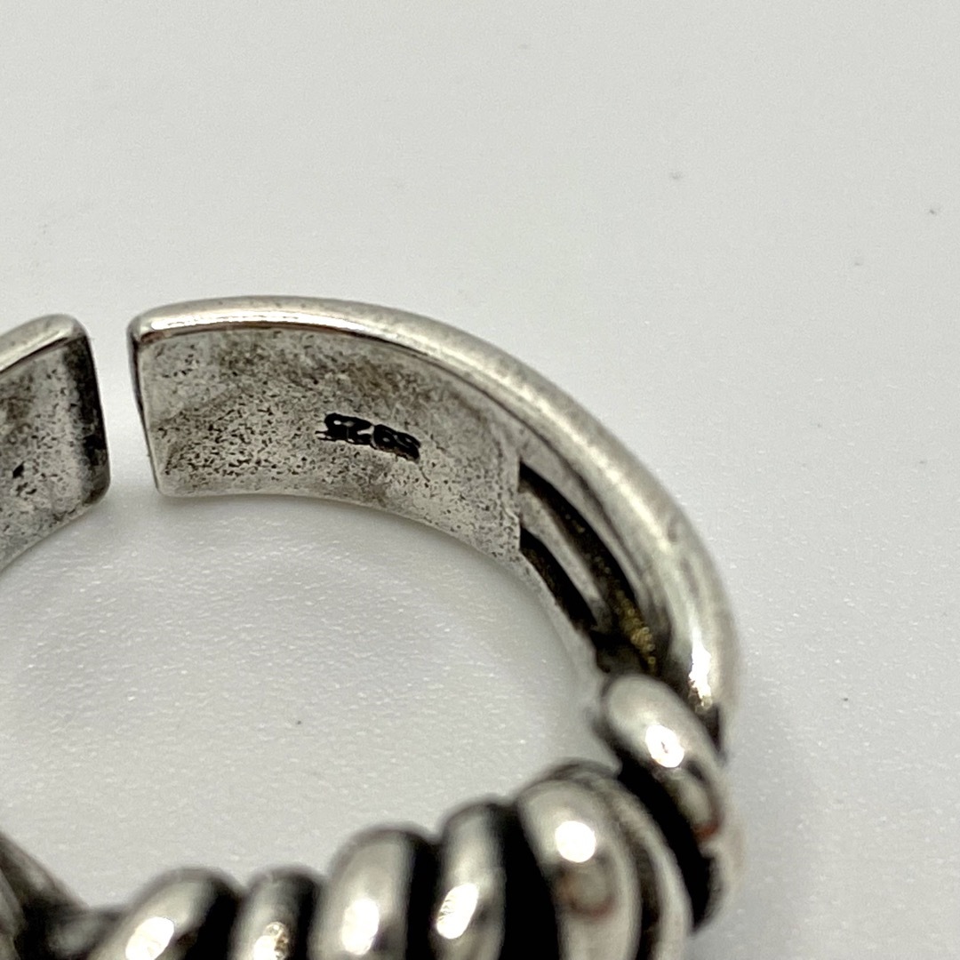 【匿名配送】 結び目 シルバー オープン リング 指輪  メンズのアクセサリー(リング(指輪))の商品写真