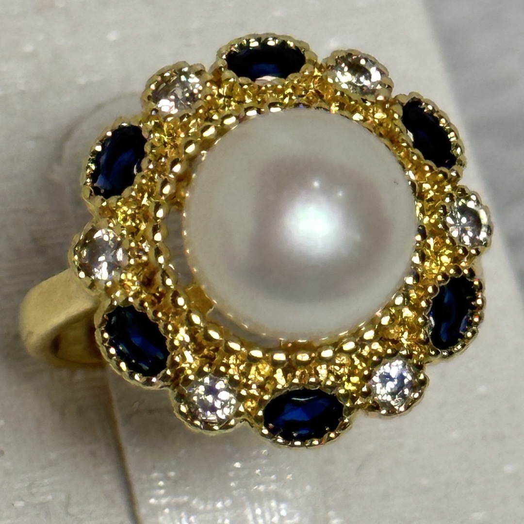 素敵本真珠3点セット　リング　ピアス　ペンダント　 レディースのアクセサリー(リング(指輪))の商品写真