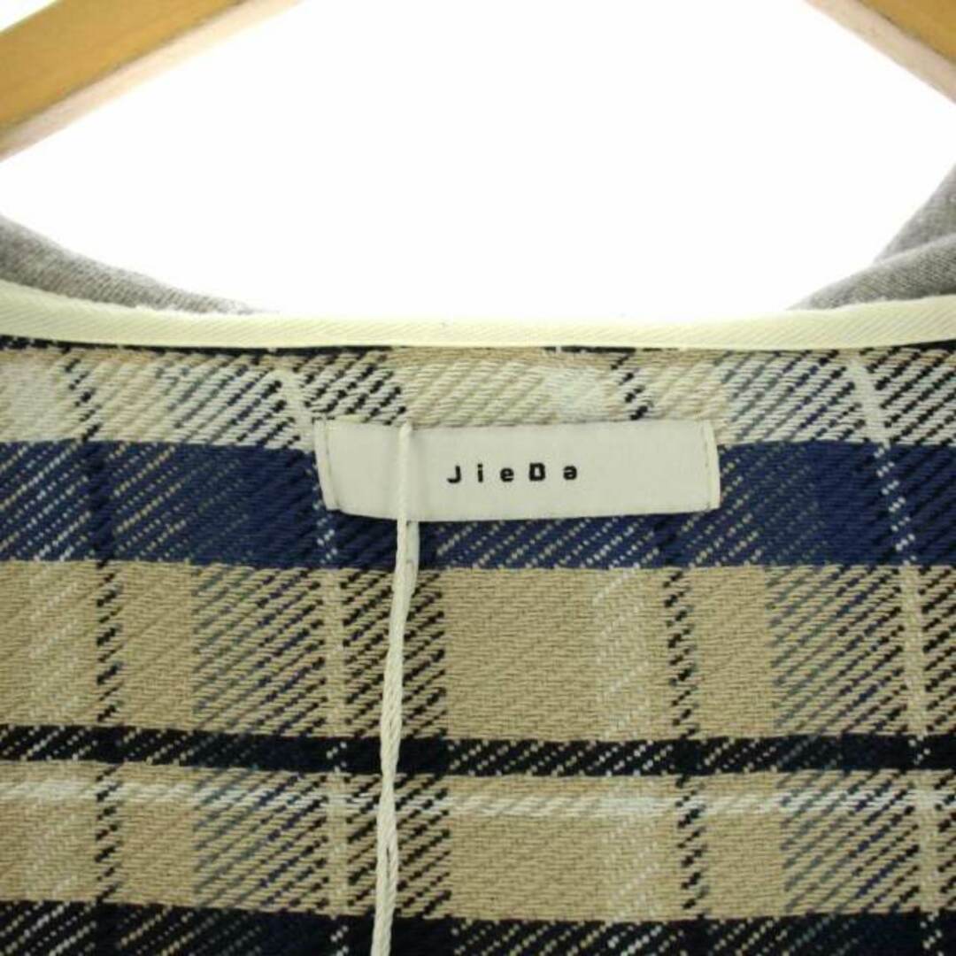 Jieda(ジエダ)のJieda 23SS パーカー ジャケット ジップアップ S ベージュ 青 メンズのトップス(パーカー)の商品写真