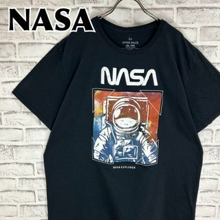 NASA ナサ 宇宙飛行士 宇宙服 ロゴ プリント 企業 Tシャツ 半袖 輸入品(Tシャツ/カットソー(半袖/袖なし))