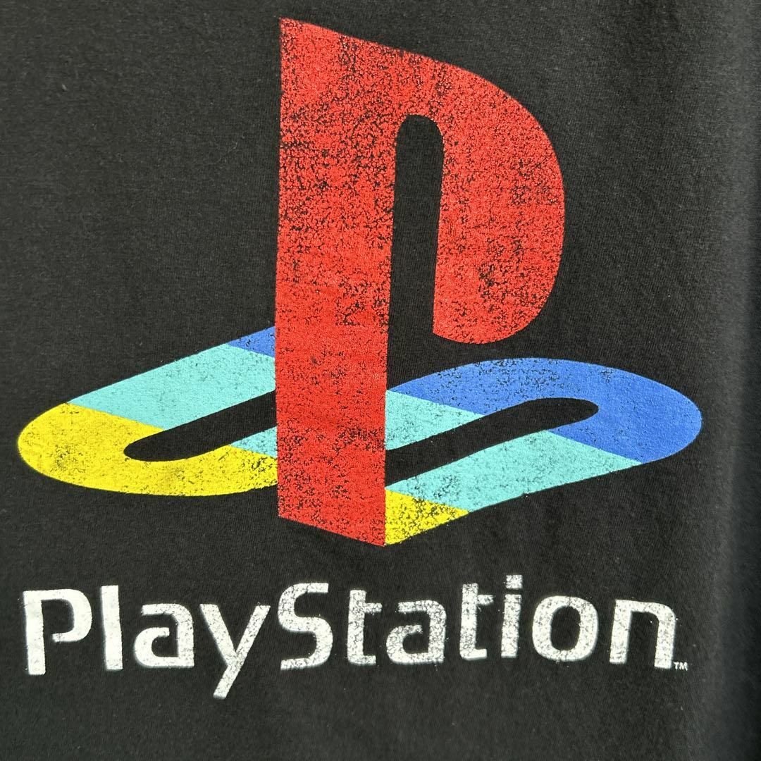 PlayStation(プレイステーション)のPlayStation プレイステーション センターロゴ Tシャツ 半袖 輸入品 メンズのトップス(Tシャツ/カットソー(半袖/袖なし))の商品写真