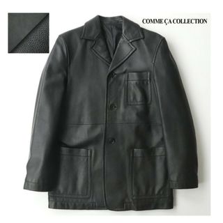 コムサコレクション(COMME ÇA COLLECTION)の【美品】新品価格9.6万円 プラチナコムサコレクション 羊革ラムレザーテーラード(レザージャケット)