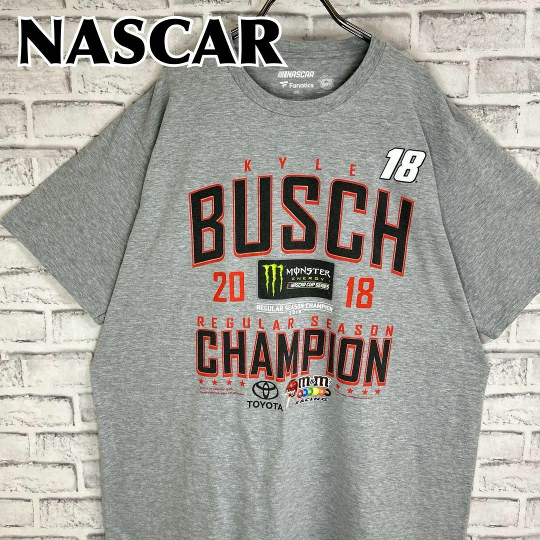 NASCAR ナスカー カイル・ブッシュ スポンサーロゴ Tシャツ半袖 輸入品 メンズのトップス(Tシャツ/カットソー(半袖/袖なし))の商品写真