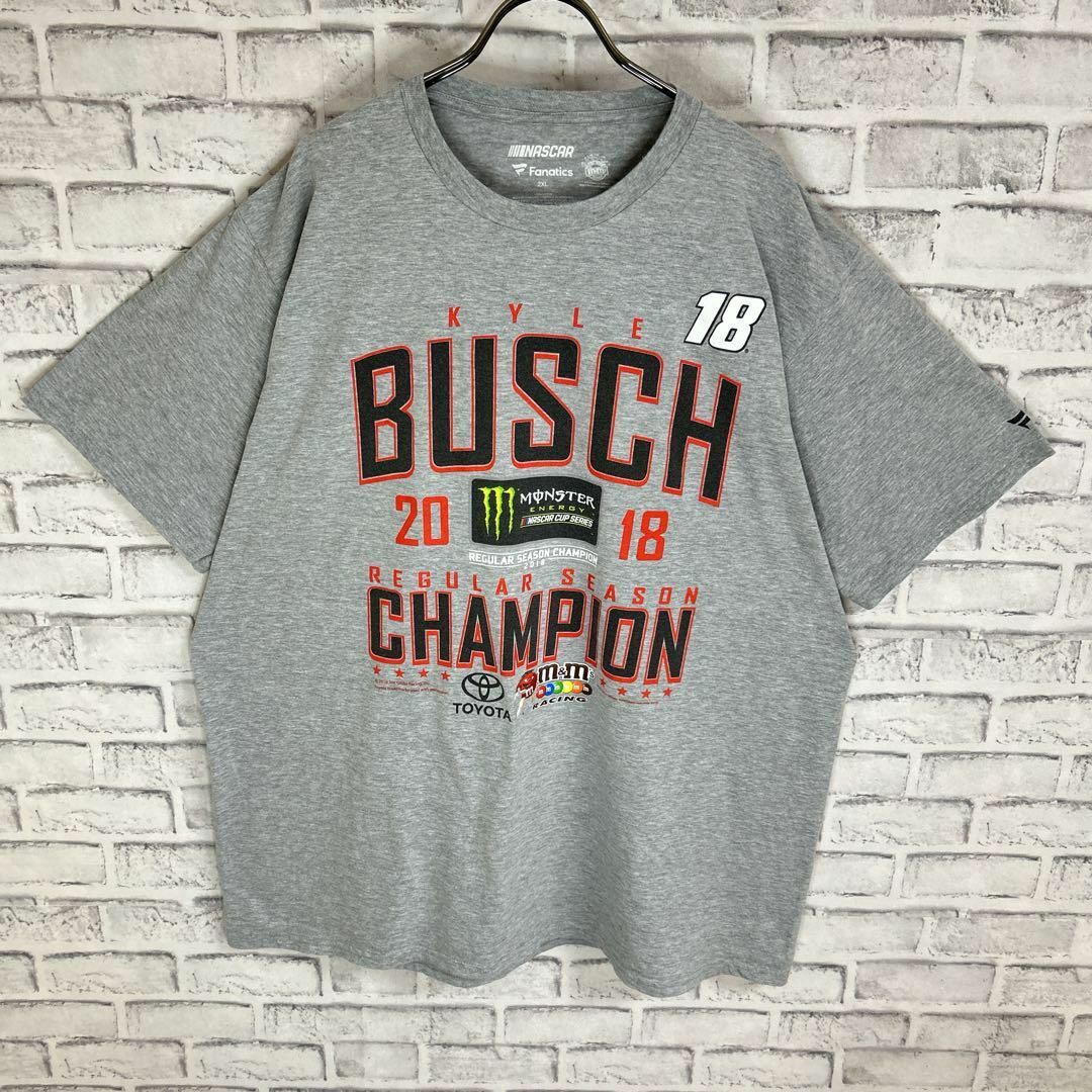 NASCAR ナスカー カイル・ブッシュ スポンサーロゴ Tシャツ半袖 輸入品 メンズのトップス(Tシャツ/カットソー(半袖/袖なし))の商品写真