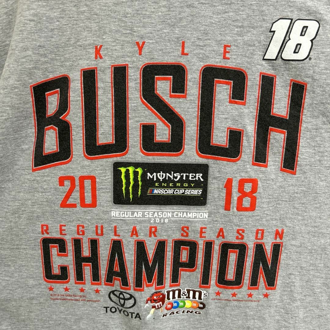 NASCAR ナスカー カイル・ブッシュ スポンサーロゴ Tシャツ半袖 輸入品 メンズのトップス(Tシャツ/カットソー(半袖/袖なし))の商品写真